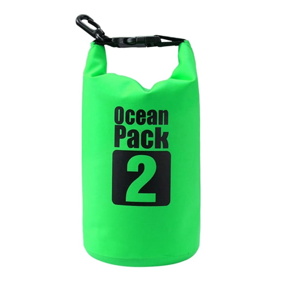 Summer Waterproof Dry Bag for Pool, 67.6 fl oz Foldable Outdoor Swimming Pouch with PVC Mesh Fabric, Portable Waterproof Storage Bucket for Drifting