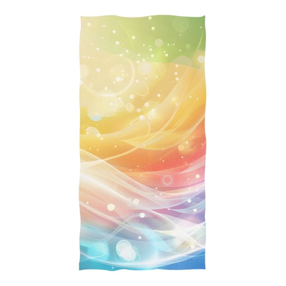 Summer Wave Beach Towel Oversized 74"x37" Pool Towels Soft Absorbent Extra Large Quick Drying for Bathroom
