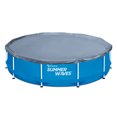 thumbnail image 1 of Summer Waves 12 Foot Metal Frame Round Above Ground Swimming Pool Debris Cover, 1 of 2