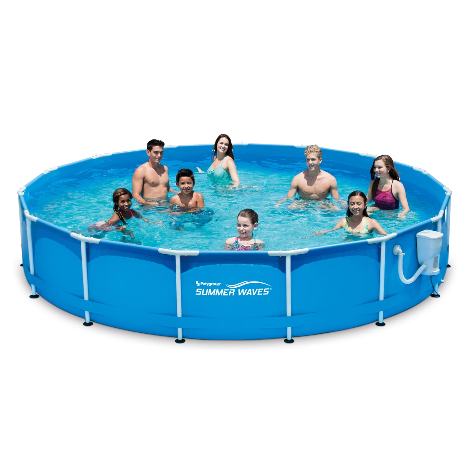 Summer Waves® 15ft Active Metal Frame Pool with 600 GPH Filter Pump