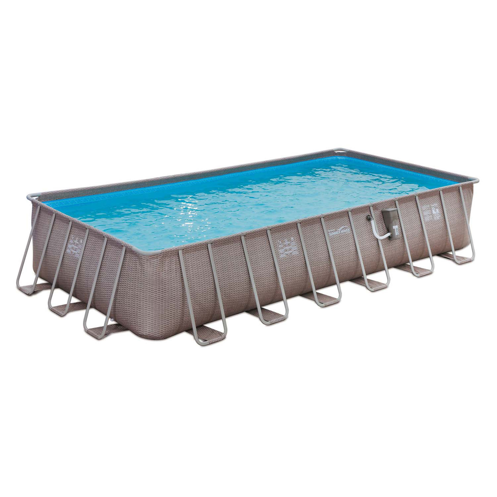 Summer Waves 24 x 12 x 4.5' Rectangle Above Ground Frame Swimming Pool Set - image 1 of 7