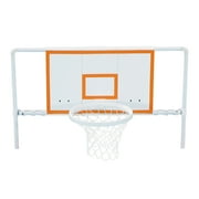 Summer Waves 3.6ft x 37 inches Basketball Set with Basketball Hoop Backboard & Rim, for Metal Frame Above Ground Pools, White, Inflatable Basketball included, Adults, Unisex