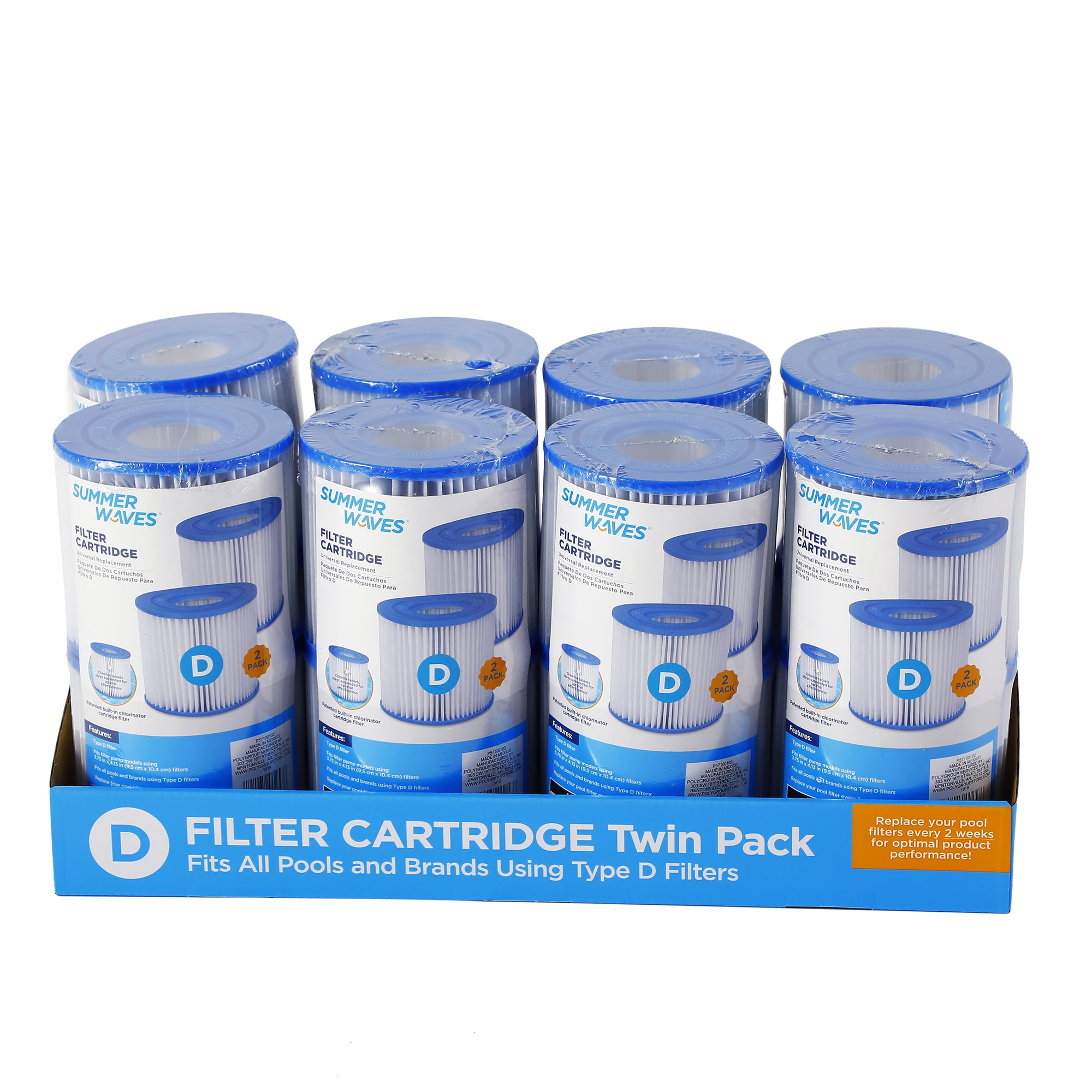 Summer Waves® Filter Cartridge 16 Pack (Type D)