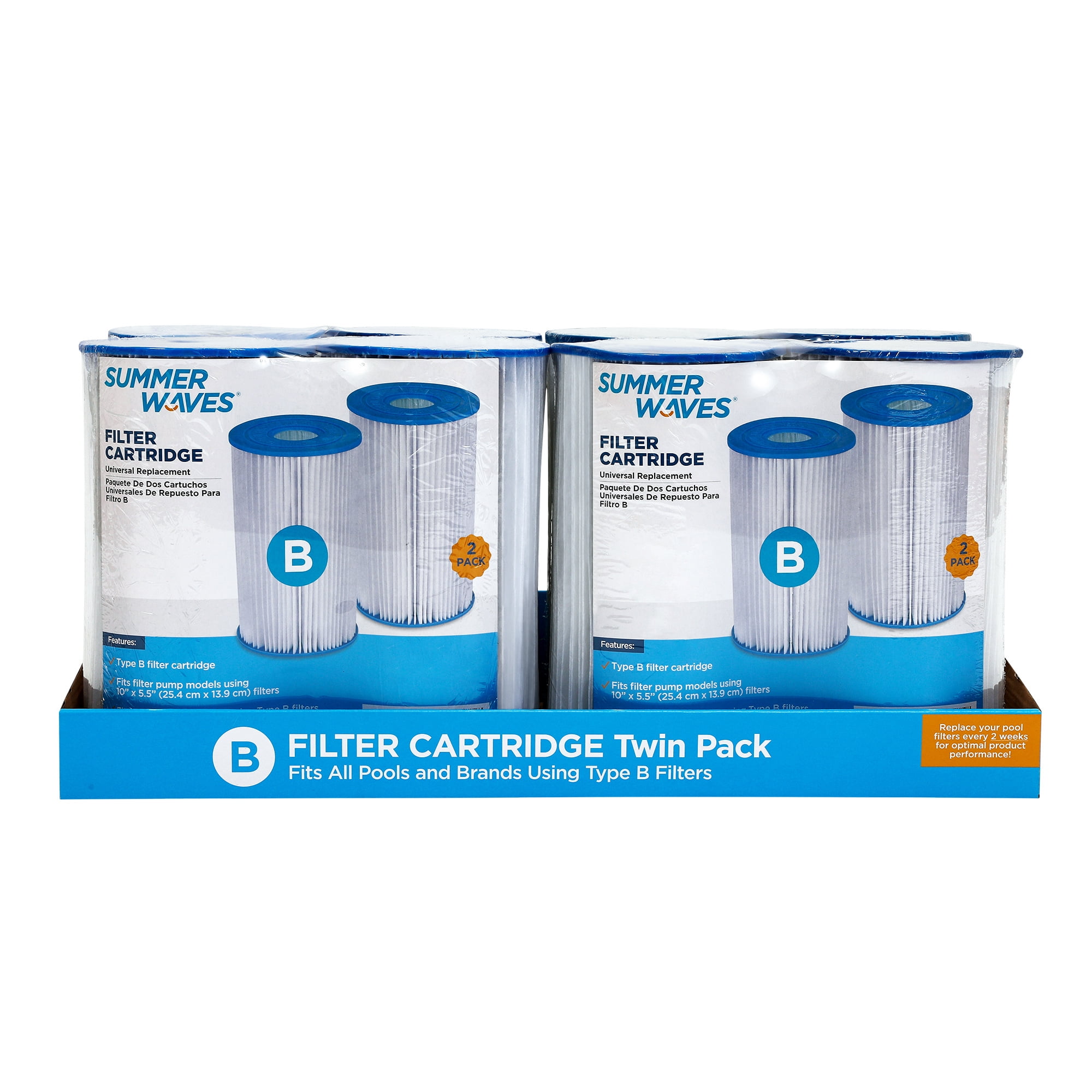 Summer Waves® Filter Cartridge 8 Pack (Type B)