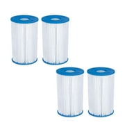 Summer Waves Replacement Type B Pool and Spa Filter Cartridge (4 Pack)