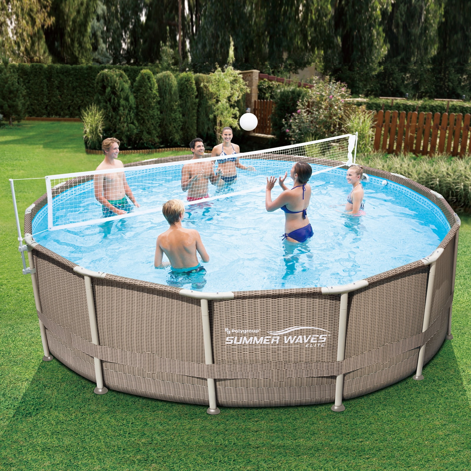 Summer Waves Volleyball for 10'-20' Metal Frame Above Pools Walmart.com