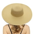 thumbnail image 1 of Summer Wide Brim Straw Hat For Women Beach Foldable Ladies Sun Cap, 1 of 3