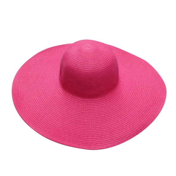 Summer Wide Brim Straw Sun Hat for Women Girls Beach Foldable Lightweight Travel Outdoor
