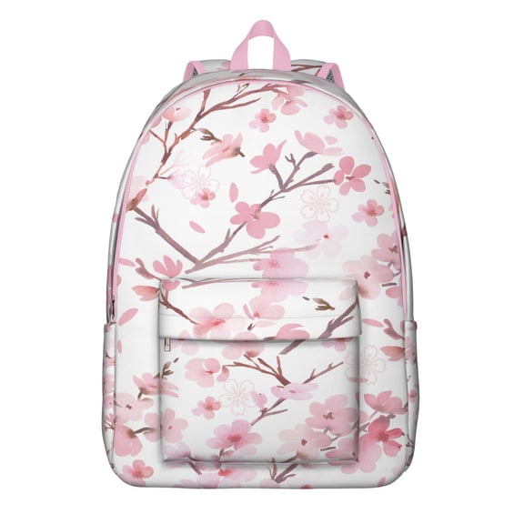 Summer Wildflower Backpack - Vintage Waterproof Bookbag with Sunny Meadow Flowers Design