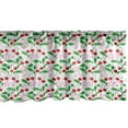 thumbnail image 1 of Ambesonne Summer Valance Pack of 2, Cherries and Flowers, 54"X12", Multicolor, 1 of 1
