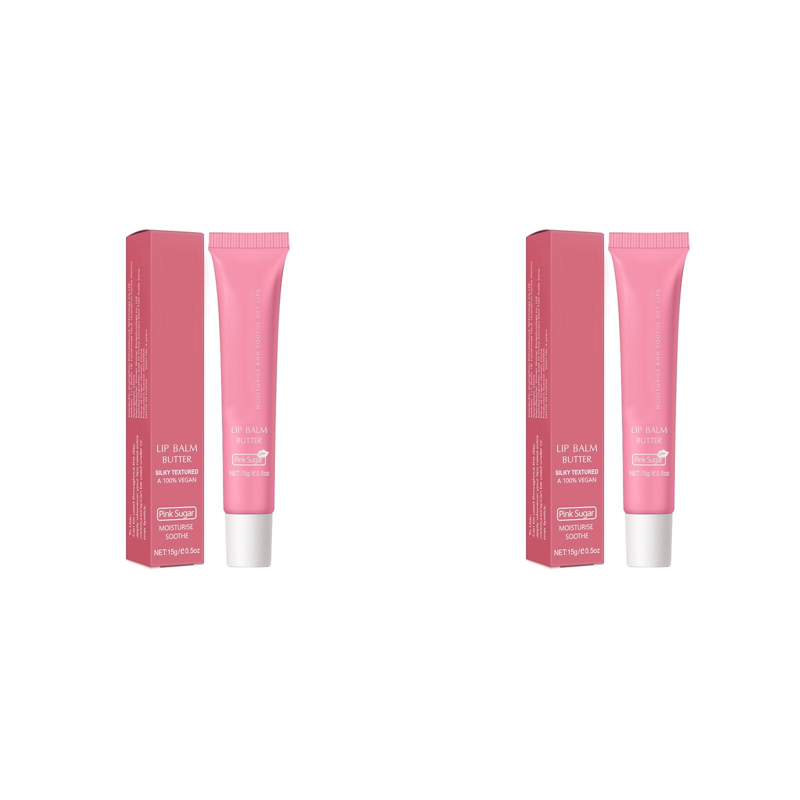 Summer Winter Lip Butter Balm,Hydrating Tinted Butter Lip Gloss,Long