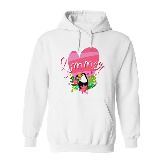 Summer With Toucan Hoodie Women -Image by Shutterstock, Female 3X-Large