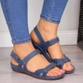 thumbnail image 1 of Summer Woman Sandals College Style Ladies Sandals Low Heel Wedge Casual Women Shoes Fashion Leather Shoes for Female, 1 of 5