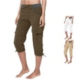 thumbnail image 1 of Summer Women Pocket Trousers Outdoor Casual Sports Cropped Pants Overalls Thin Loose Cargo Shorts Padded Cycling Shorts Women, 1 of 8