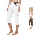 thumbnail image 1 of Summer Women Pocket Trousers Outdoor Casual Sports Cropped Pants Overalls Thin Loose Cargo Shorts Padded Cycling Shorts Women, 1 of 8