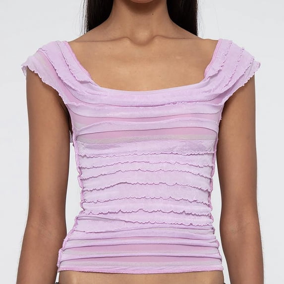 Summer Women'S Undershirts Tank Tops Solid Color Lace Backless Athletic Tank Top — L