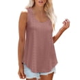 thumbnail image 1 of Summer Women Shirt Women's Round Neck Loose Sleeveless T-Shirt Top, 1 of 8