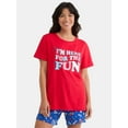 thumbnail image 1 of Summer Women's Americana Matching Family Sleepwear Top and Shorts Pajama Set from Way to Celebrate, 2-Piece, Sizes S-3X, 1 of 5