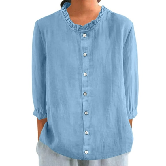 Summer Women's Cardigan Shirts With Lace Trim For Everyday Wear Pairing With Jeans Or Casual Pants