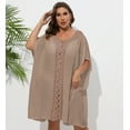 thumbnail image 1 of Summer Women's Dress Plus Size Women's Hand Crochet Patchwork Loose Beach Bikini Cover-up, 1 of 6