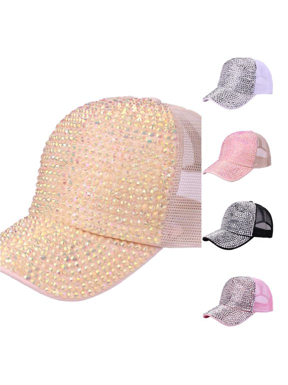 Summer Women's Fashion Rhinestone Baseball Cap Casual Sun Hat Stylish Travel Accessory Dads Hats Cap Future Mesh Back Hat Keep Hammering Decal Pro Circuit Snap Back Coolest Hats in The World