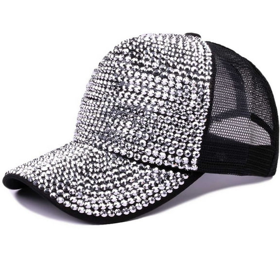 Summer Women's Fashion Rhinestone Baseball Cap Casual Sun Hat Stylish Travel Accessory Fit Hat Men's Trucker Hat Hat Hat Tall Hat Frat Boy Hat All Mesh Caps for Men Baseball Caps Men Plain Mens Summer