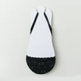 thumbnail image 1 of Summer Women's Lace Invisible Boat Socks - Non-Slip Design for Heels and Sandals (One Size, 6 Pairs), 1 of 7