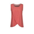 thumbnail image 1 of Summer Women's Maternity Tank Top Comfy Sleeveless Maternity Clothes Nursing T Shirts Solid Color Round Neck Sleeveless Round Neck Breastfeeding Blouse Red L, 1 of 2