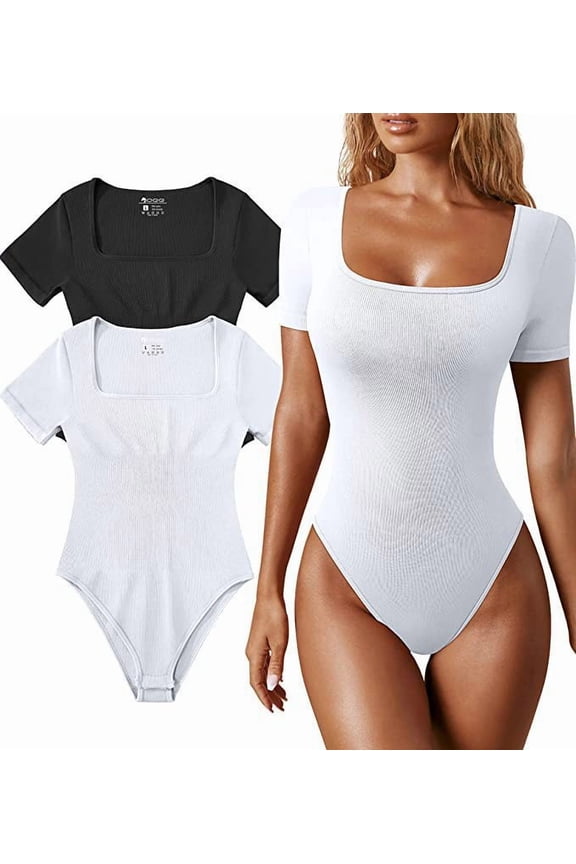 Summer Women's Yoga Jumpsuit Ribbed Short Sleeve Sports Jumpsuit
