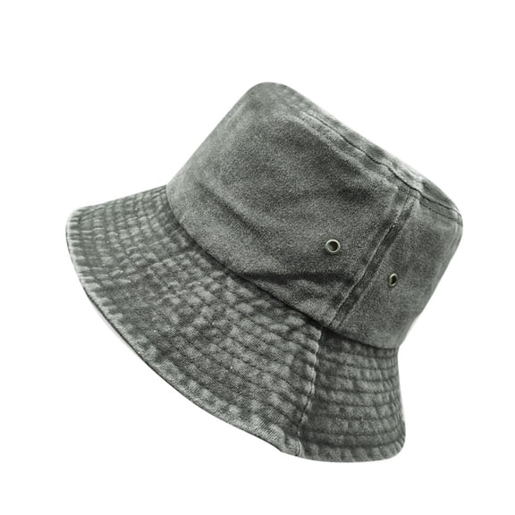 Summer Womens Bucket Hat Men Caps Unisex Washed Old Shade Solid Breathable Hole Hollow Denim Fisherman Hat Sun Hats