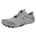 thumbnail image 1 of Summer Womens Five Toe Water Shoes Swimming Wading Yoga Beach Quick Dry Barefoot Non Multifunctional Outdoor Footwear Grey 38, 1 of 7