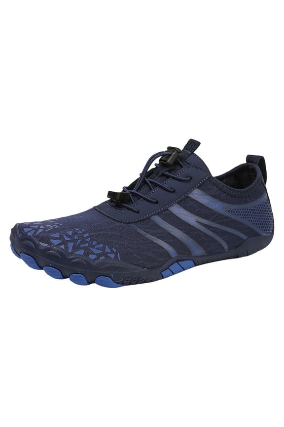 Summer Womens Five Toe Water Shoes Swimming Wading Yoga Beach Quick Dry Barefoot Non Multifunctional Outdoor Footwear Navy 38
