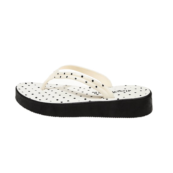 Summer Womens Sandals Fashionable Casual Outer Wear Versatile With Comfortable Polka Flat Slippers