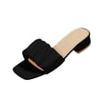 thumbnail image 1 of Summer Womens Sandals Fashionable Casual Wearable Outerwear Versatile Open Toe Low Heel Slippers, 1 of 9