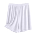 thumbnail image 1 of Summer Womens Shorts Fashion Shorts For Women Bit Cotton Loose Oversized New able Casual Thin Breathable Simple Home Three Part Pants For Women, 1 of 4