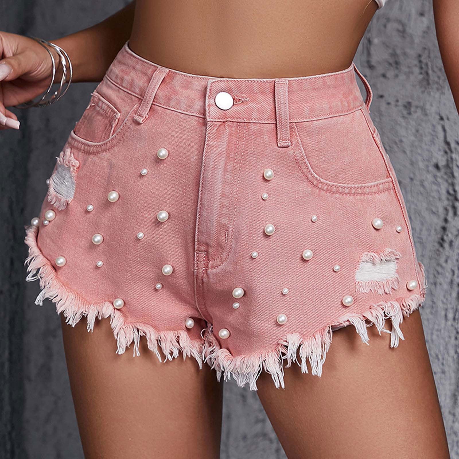 Hot Girl High Waist Strap Casual Shorts Women