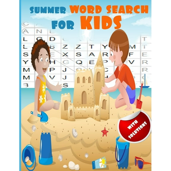 Summer Word Search For Kids: fantastic word search word spring & summer time ( with solutions )