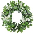 thumbnail image 1 of Spring Summer Wreath for Front Door Wreath with Eucalyptus Leaves for Indoor Outdoor Farmhouse Home Porch Wall Window Festival Wedding Decor, 1 of 6
