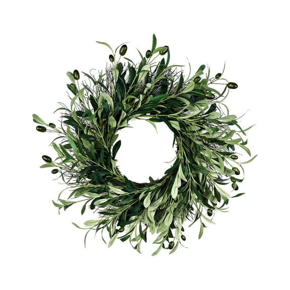 Summer Wreath, VogueV Olive Fruit Wreath Porch Decoration Front Door Outdoor Hanging Wreath Decor Wreaths for Front Door Spring Wreaths Floral Door Wreath Spring Wreaths for Front Door As Shown