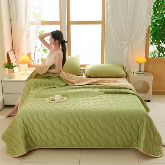 Summer air conditioning blanket Comforter Grey Blanket Queen Size Duvet For Hot Sleeper Breathable Summer Quilt Lightweight Soft Q Max>0.4 Arc Chill Cool Comforter