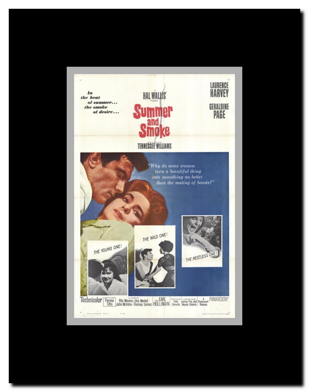 Summer and Smoke Framed Movie Poster