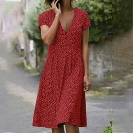 Chiffon Print Sexy Strap V-neck Backless Red Dress Chiffon Print Sexy Strap V-neck Backless Red Dress