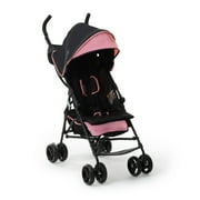 Ingenuity 3D Mini Convenience Stroller - Lightweight Stroller with Compact Fold, Multi- Position Recline, Canopy with Pop Out Sun Visor - Umbrella Stroller for Travel and More, Pink