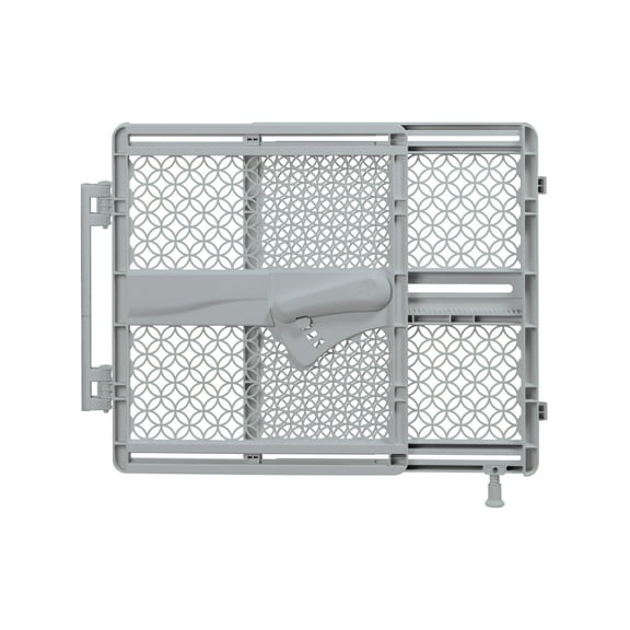 Summer by Ingenuity Indoor & Outdoor Walk-Thru Safety Pet and Baby Gate, 27.5 - 42" Wide, 26" Tall - Gray