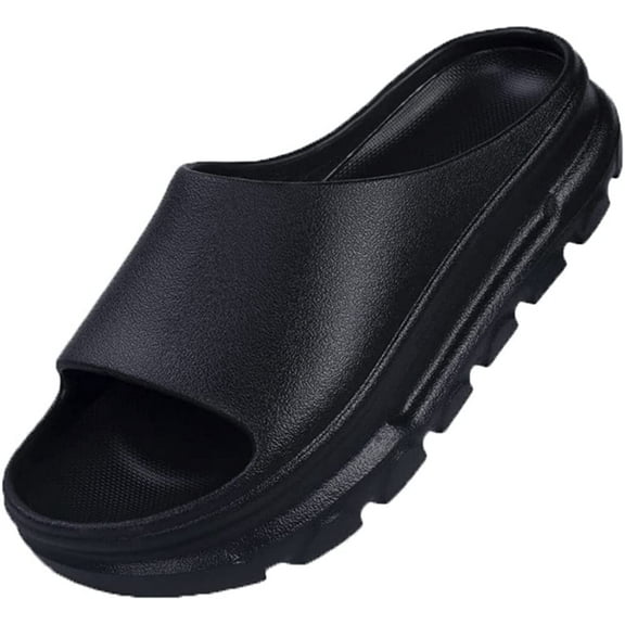 Summer couple's anti slip, wear-resistant, and fecal feeling beach flip flop men's thick soled sandals