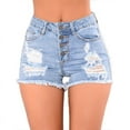 thumbnail image 1 of Summer denim shorts for women, 1 of 5