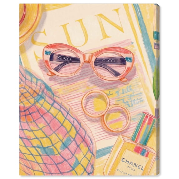 Summer glam Canvas Glam Girl Prints by Art Remedy, Gallery Wrapped, 30 x 36