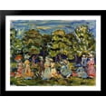 thumbnail image 1 of Summer in the Park 36x28 Large Black Wood Framed Print Art by Maurice Prendergast, 1 of 2