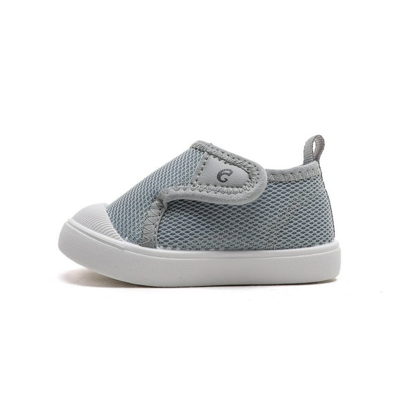 Summer kids indoor shoes with hook and loop fastener, breathable, anti-slip and soft soles