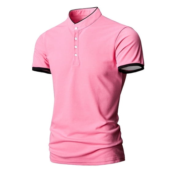 Summer men's multi-color short-sleeved shirt T-shirt for menJujube Red Size 4XL